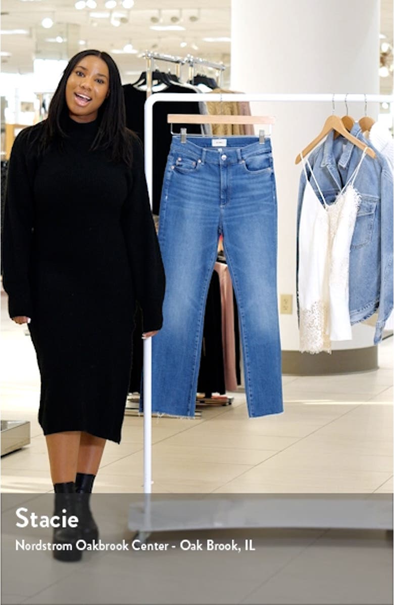 Bridget Instasculpt High Waist Raw Hem Ankle Bootcut Jeans, sales video thumbnail