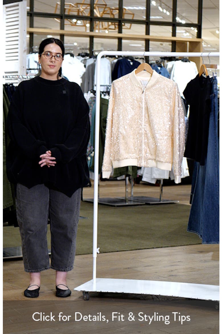 Sequin Bomber Jacket video