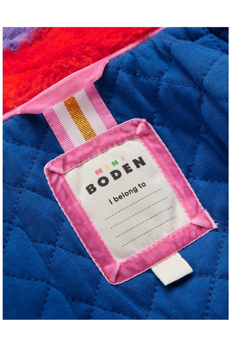 Kids' Fun Faux Fur Coat, Alternate, color, RAINBOW FUR STRIPE