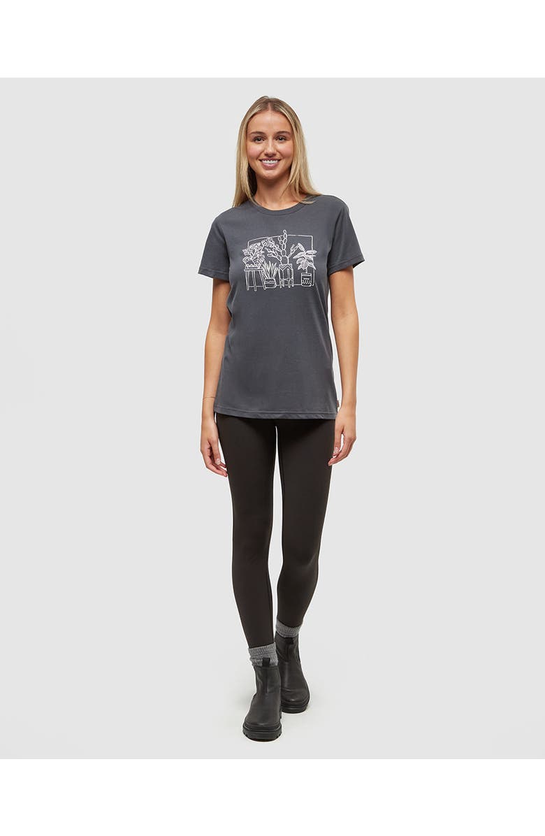 tentree Plant T-Shirt, Alternate, color, Graphite/Vintage White