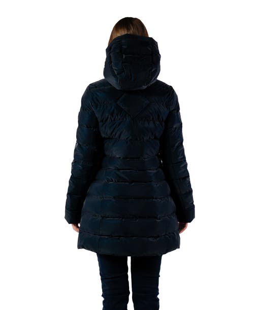 Woodpecker Long Robin Medium Weight Coat In Black