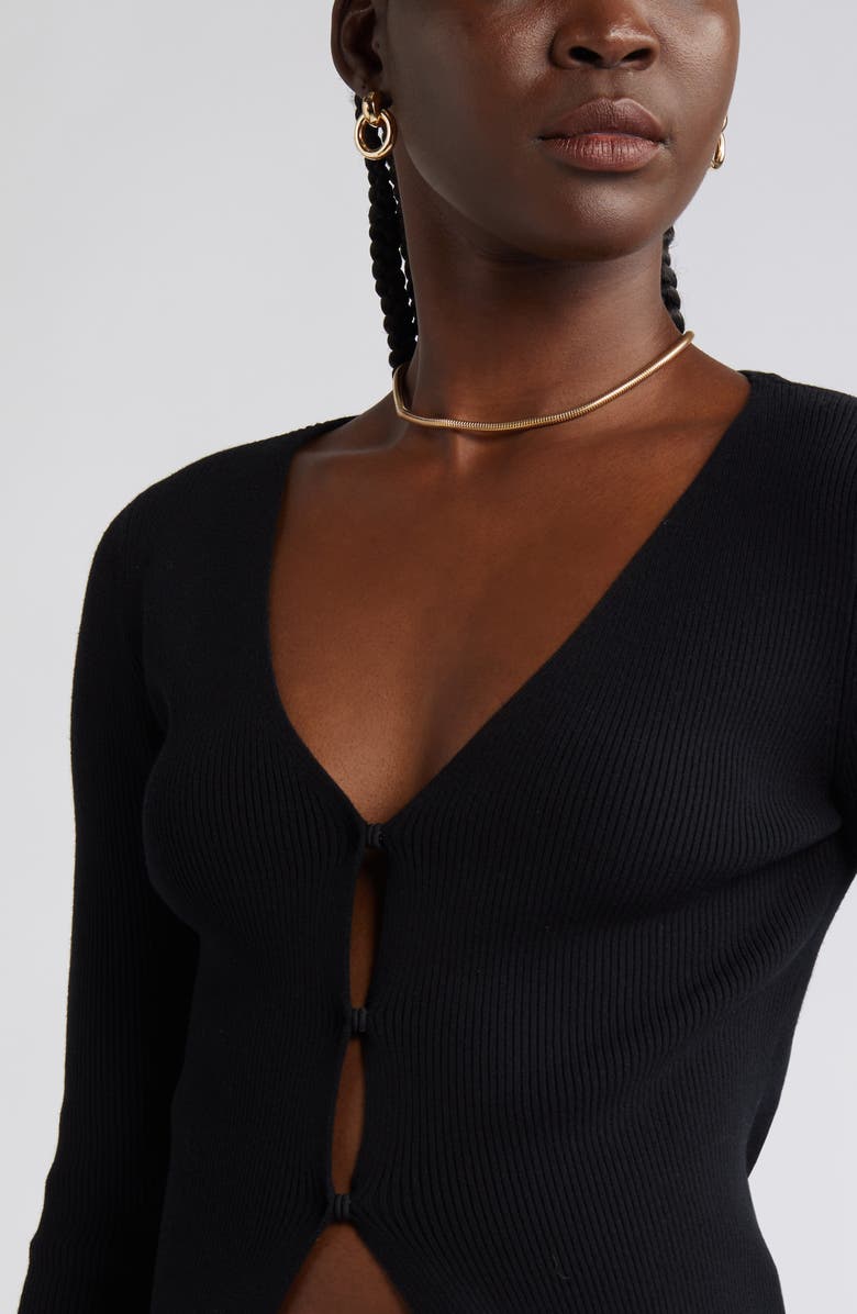 Open Edit Luxe Sculpt Cardigan, Alternate, color,