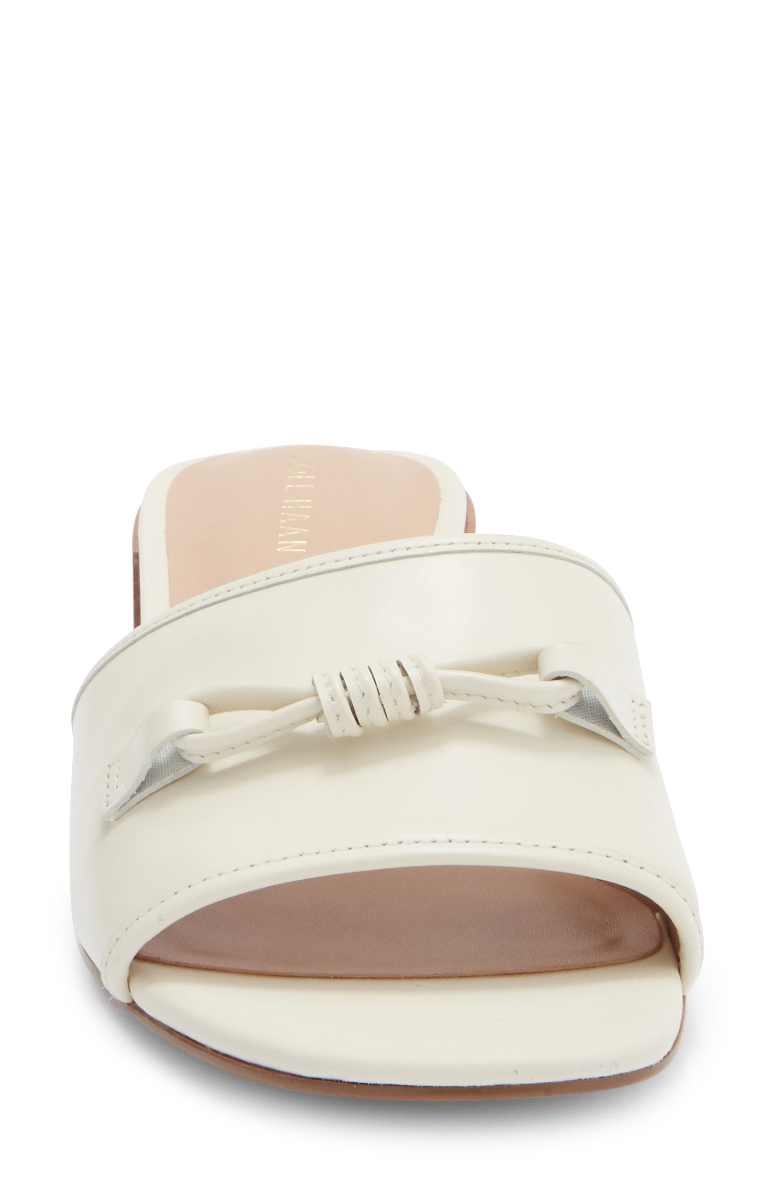 Cole Haan Cailyn Bow Slide Sandal, Alternate, color, Ivory Leather