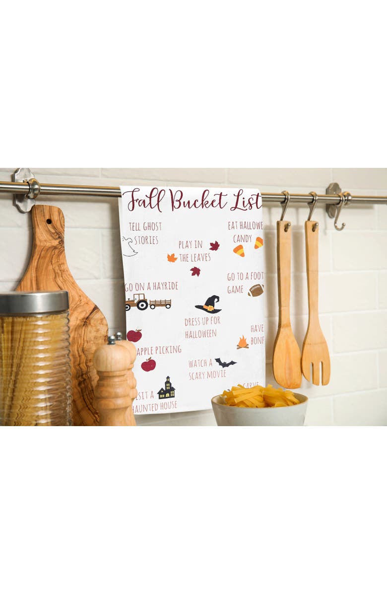 C&F Home Fall Bucket List Towel, Alternate, color, White