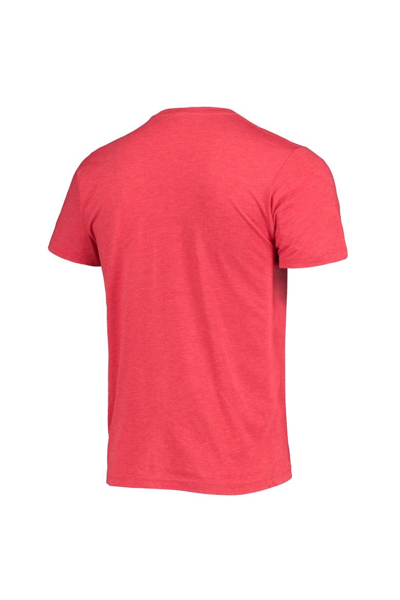 Men's Homage Red Los Angeles Angels Hand-Drawn Logo Tri-Blend T-Shirt, Alternate, color, Red