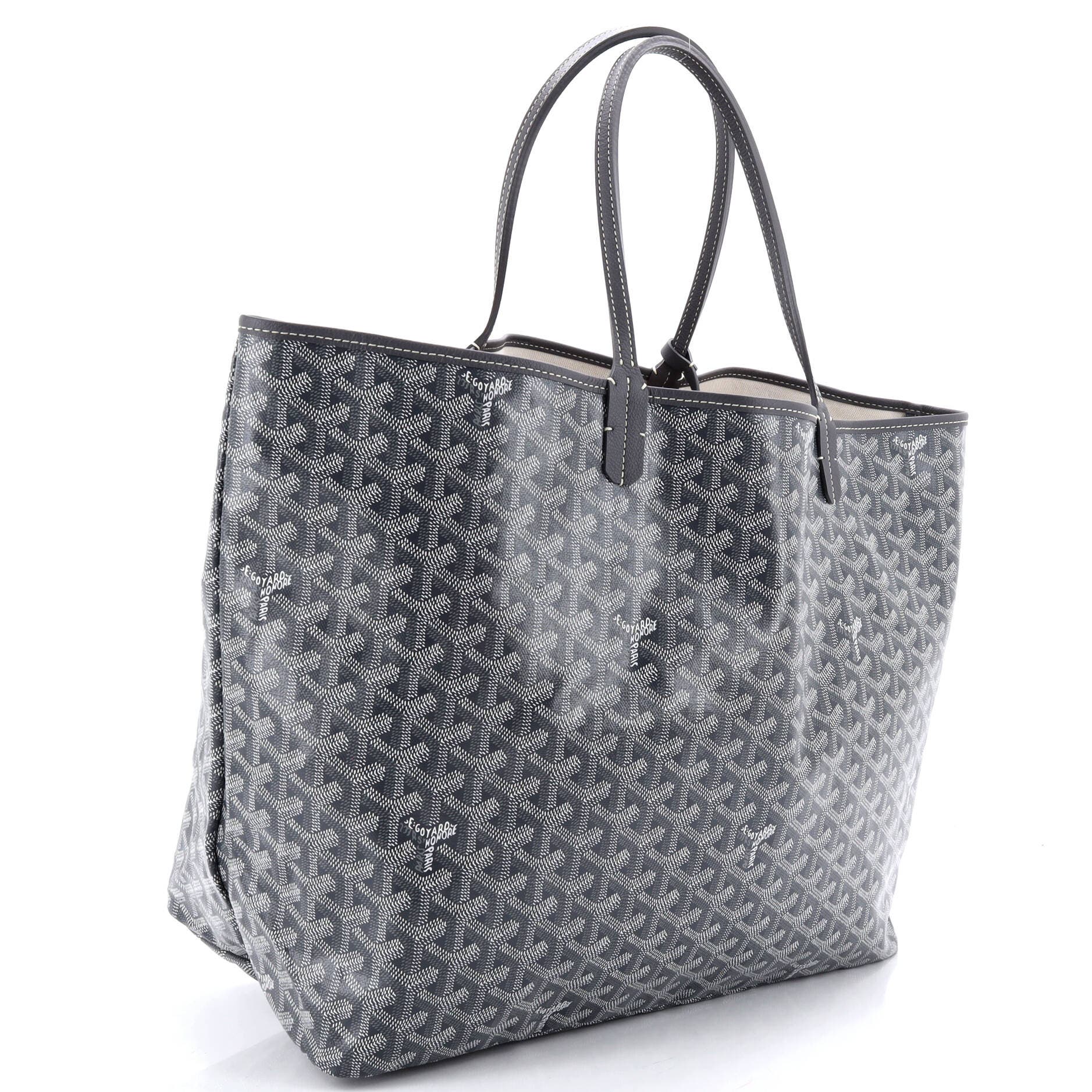 Pre-Owned Goyard Saint Louis Tote Coated Canvas GM, Alternate, color, Gray