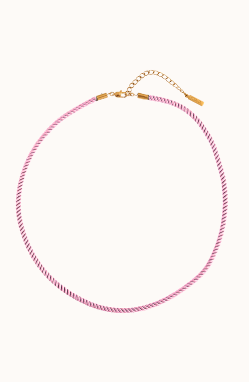 Joiana Jewelry The Rope Necklace In Pink