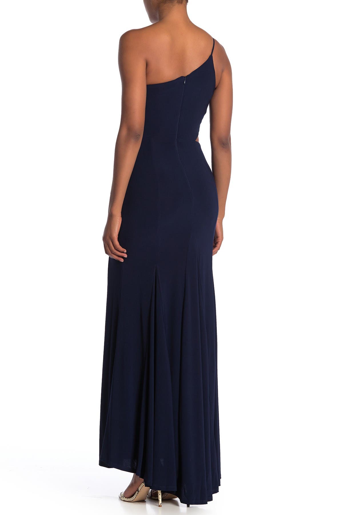 One-Shoulder Side Cutout Gown - image 4