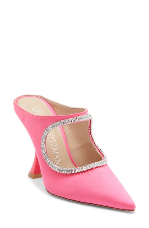 X Curve Crystal Slingback Pump (Women)