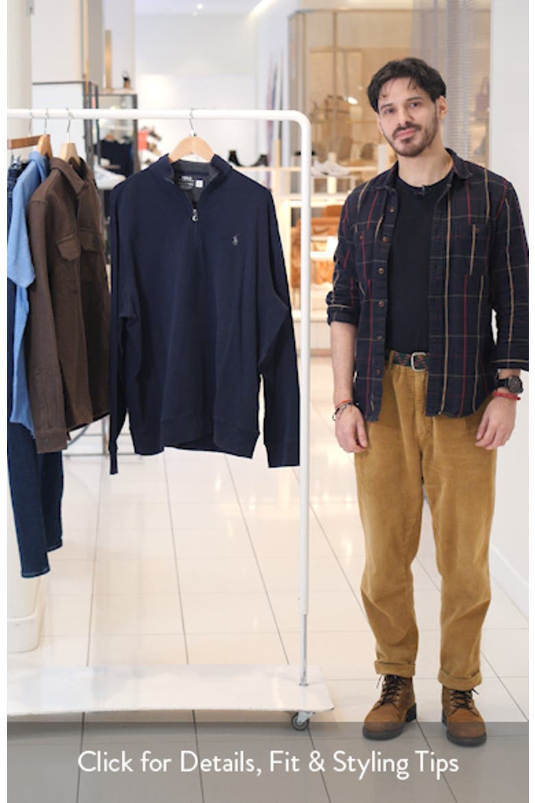 Lux Heathered Quarter Zip Pullover (Men) | Nordstrom