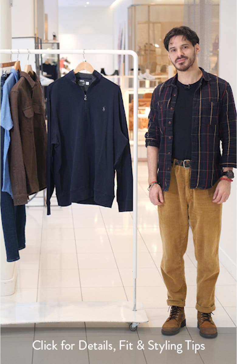 Lux Heathered Quarter Zip Pullover, sales video thumbnail