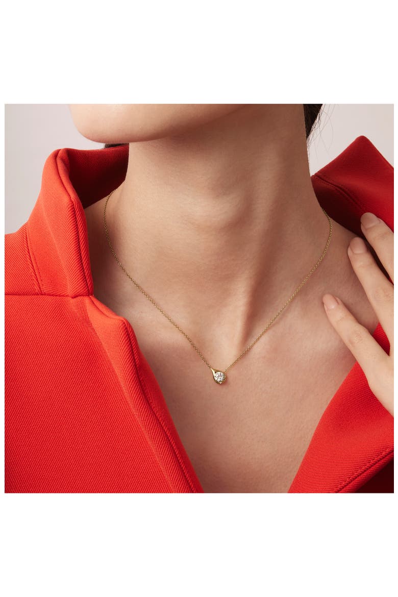 Lu Droplet Pendant Necklace, Alternate, color, 0.30 CTW YELLOW GOLD/ DIAMOND