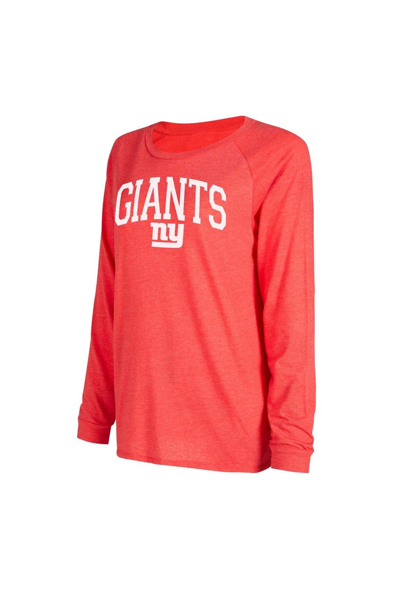 Women's Concepts Sport Royal/Red New York Giants Raglan Long Sleeve T-Shirt & Shorts Lounge Set, Alternate, color, Royal