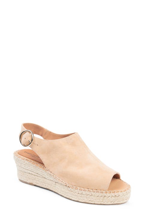 Stella Slingback Espadrille Platform Wedge Sandal (Women)
