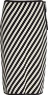 POSSE Stripe Pima Cotton Sweater Skirt