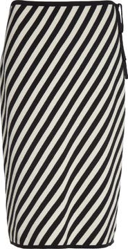 POSSE Stripe Pima Cotton Sweater Skirt