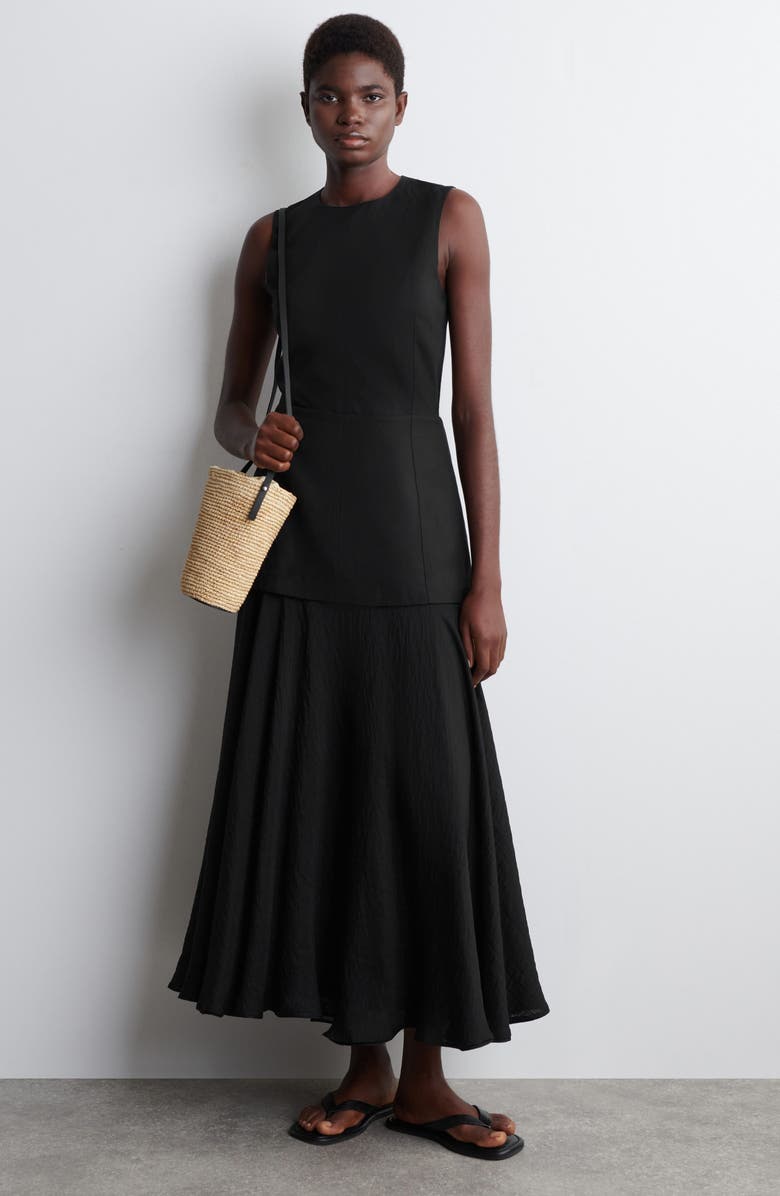 COS Mini Straw Bucket Bag, Alternate, color,