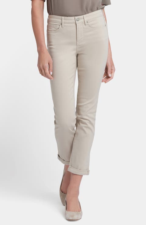 Sheri Slim Ankle Jeans (Optic White)