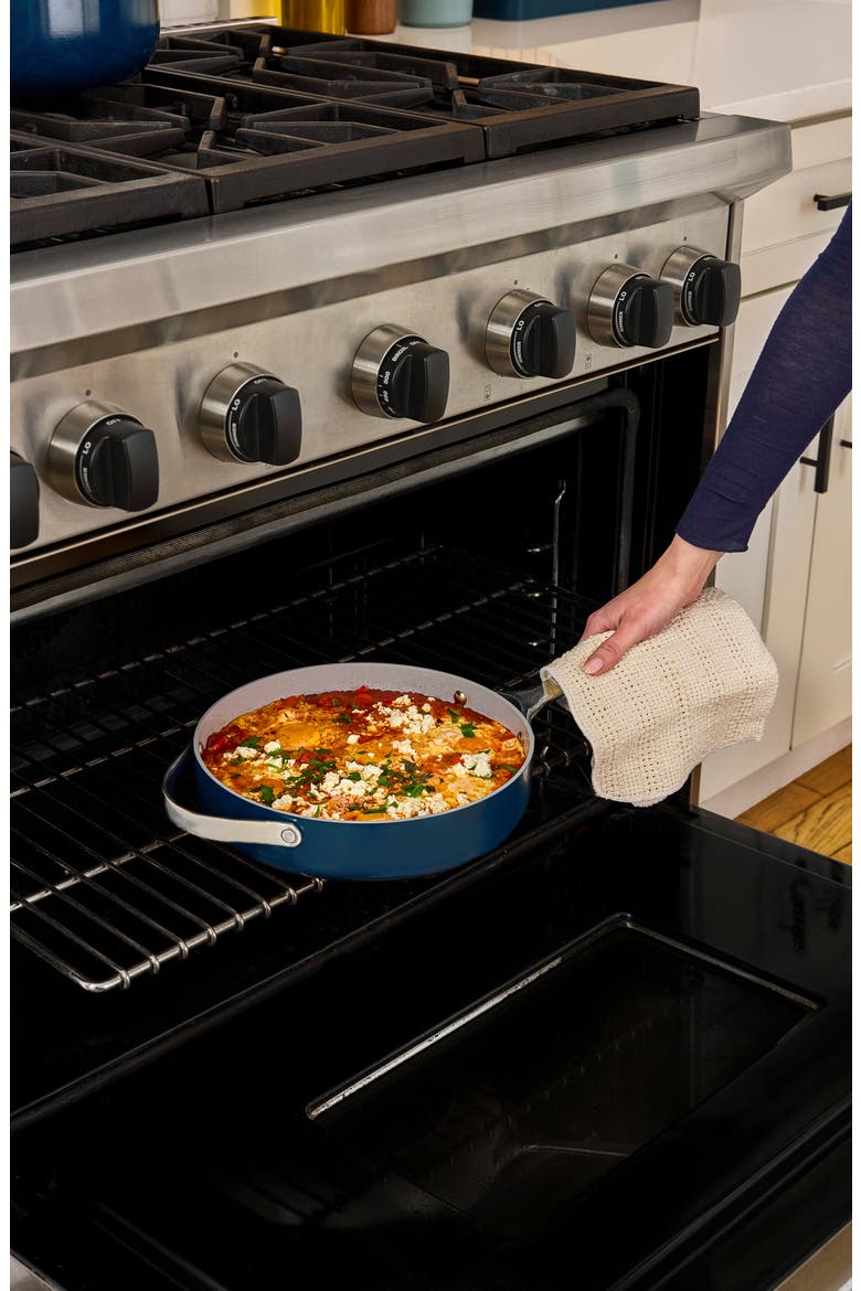 3-Quart Ceramic Nonstick Saute Pan & Lid, Alternate, color, MARIGOLD