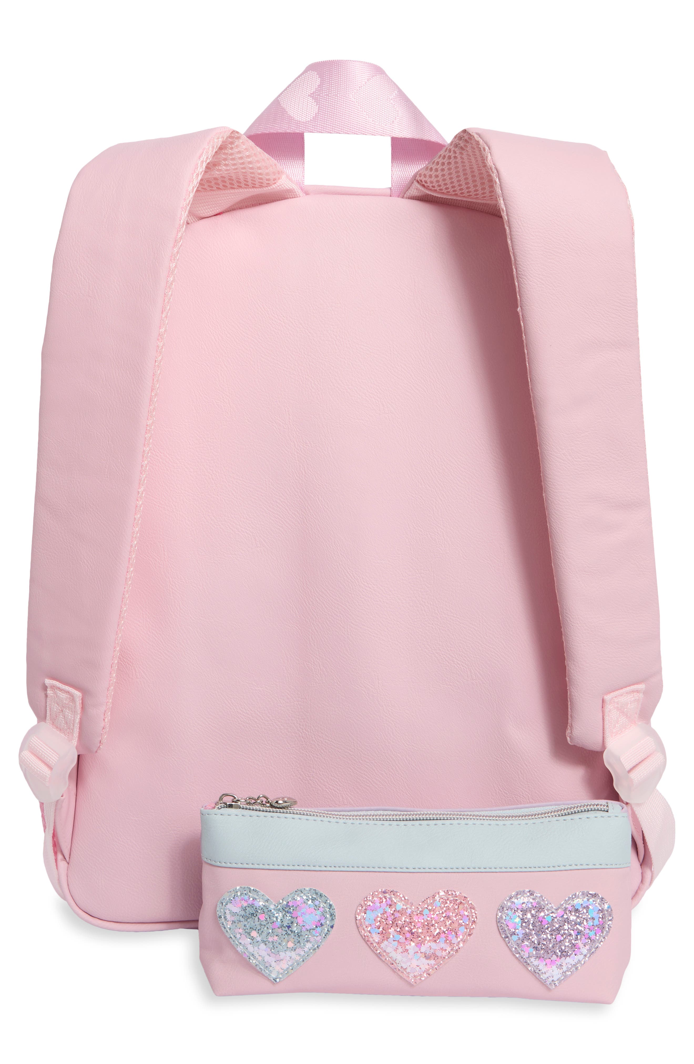 Glitter Heart Large Backpack, Alternate, color, MULTI COLORS