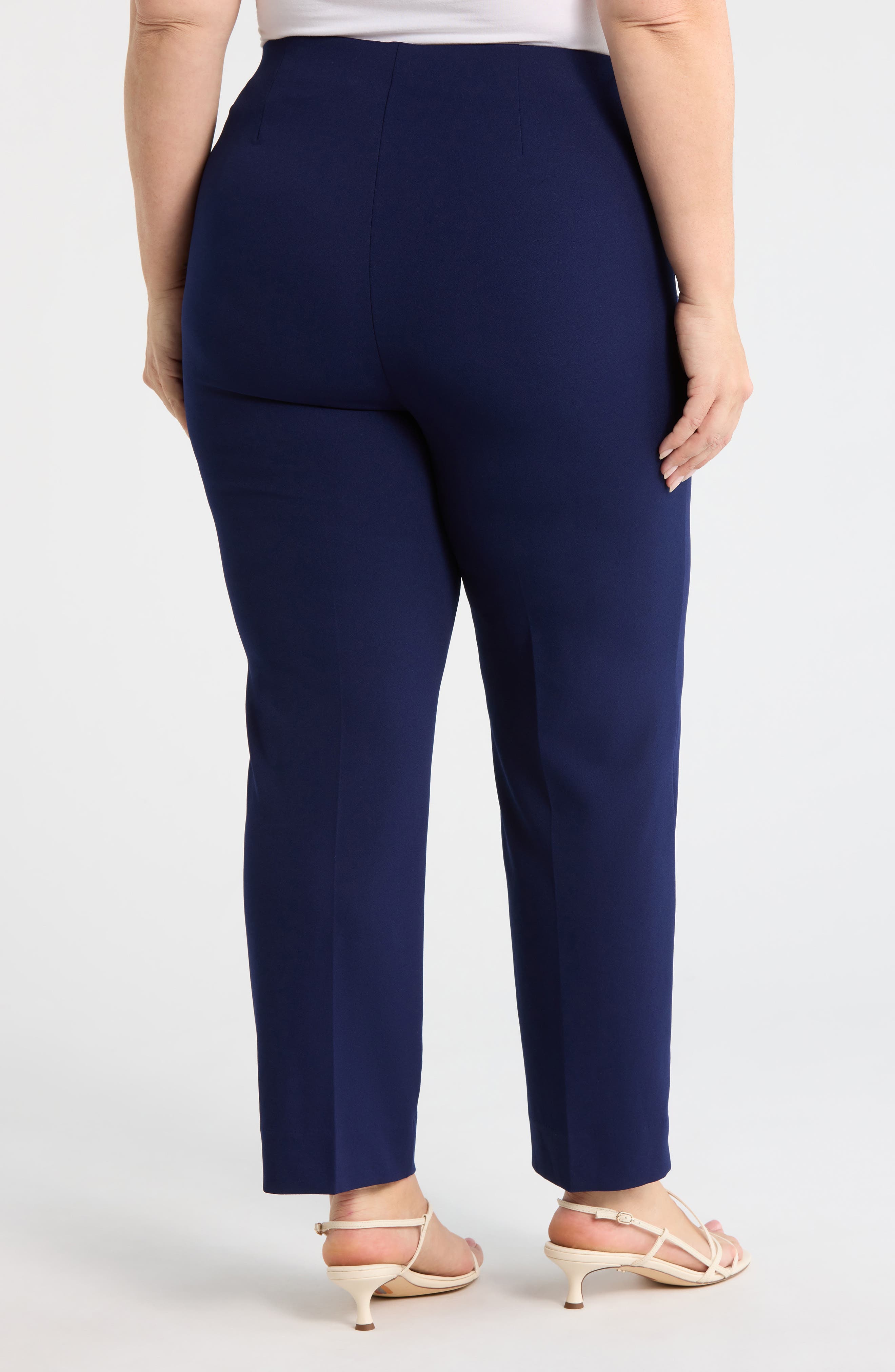 Hollywood Waist Straight Leg Ankle Pull-On Pants - image 2