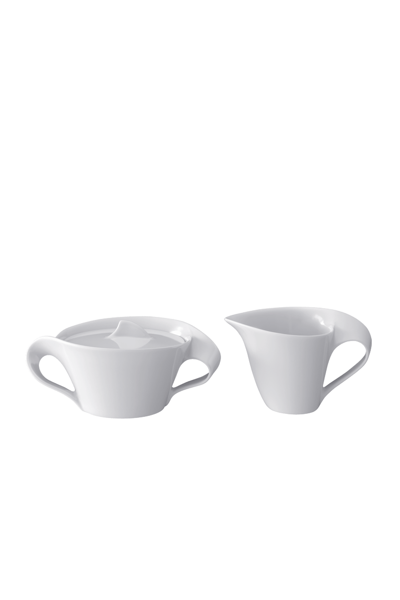 NewWave Sugar & Creamer Set, Main, color, white