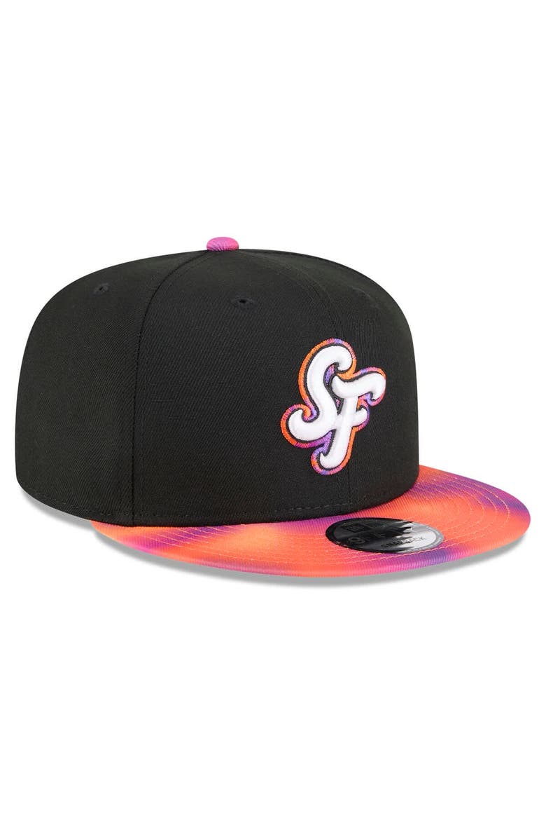 Men's New Era  Black/Orange San Francisco Giants 2025 City Connect 9FIFTY Snapback Hat, Alternate, color, Black