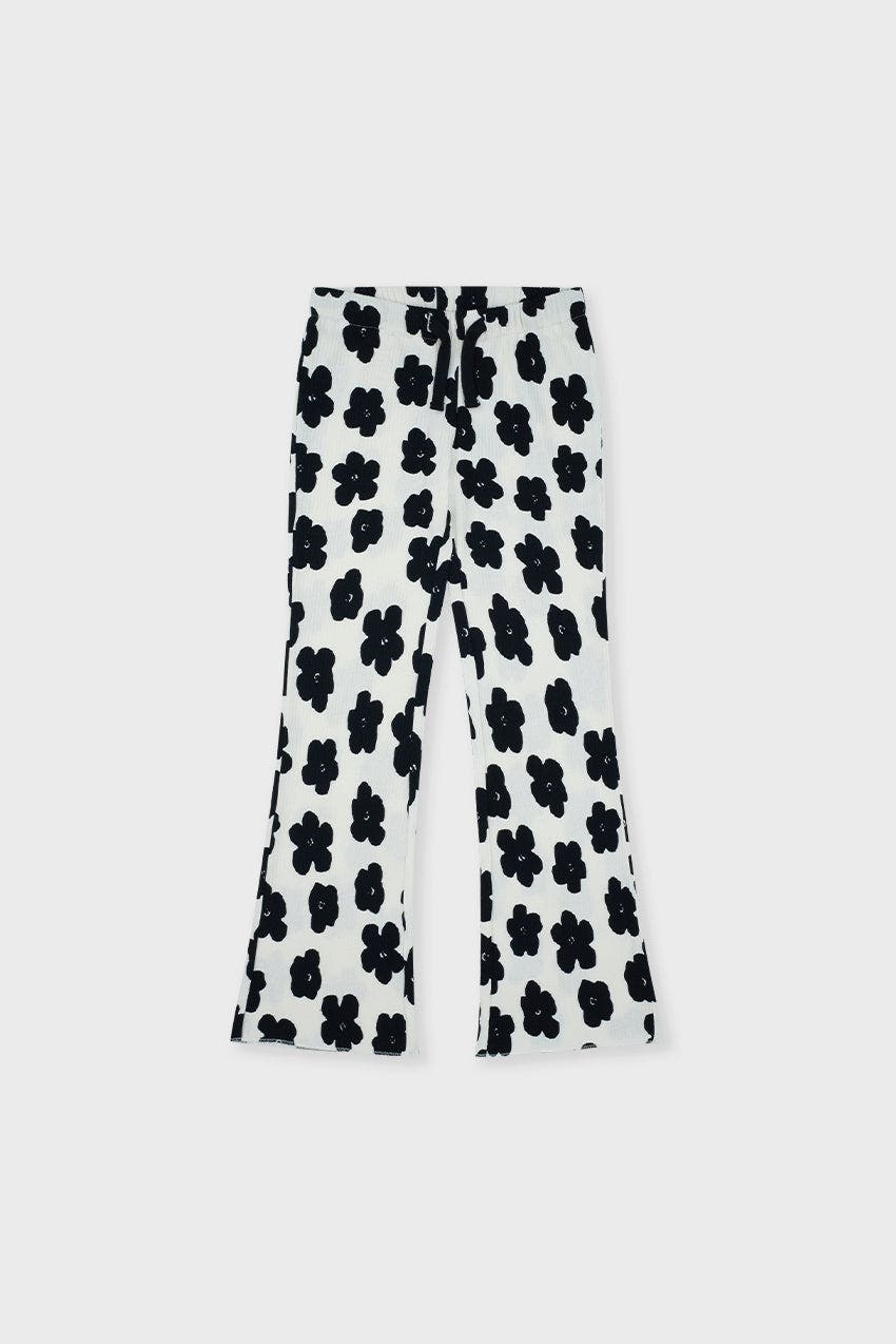 Off White with Flower Print