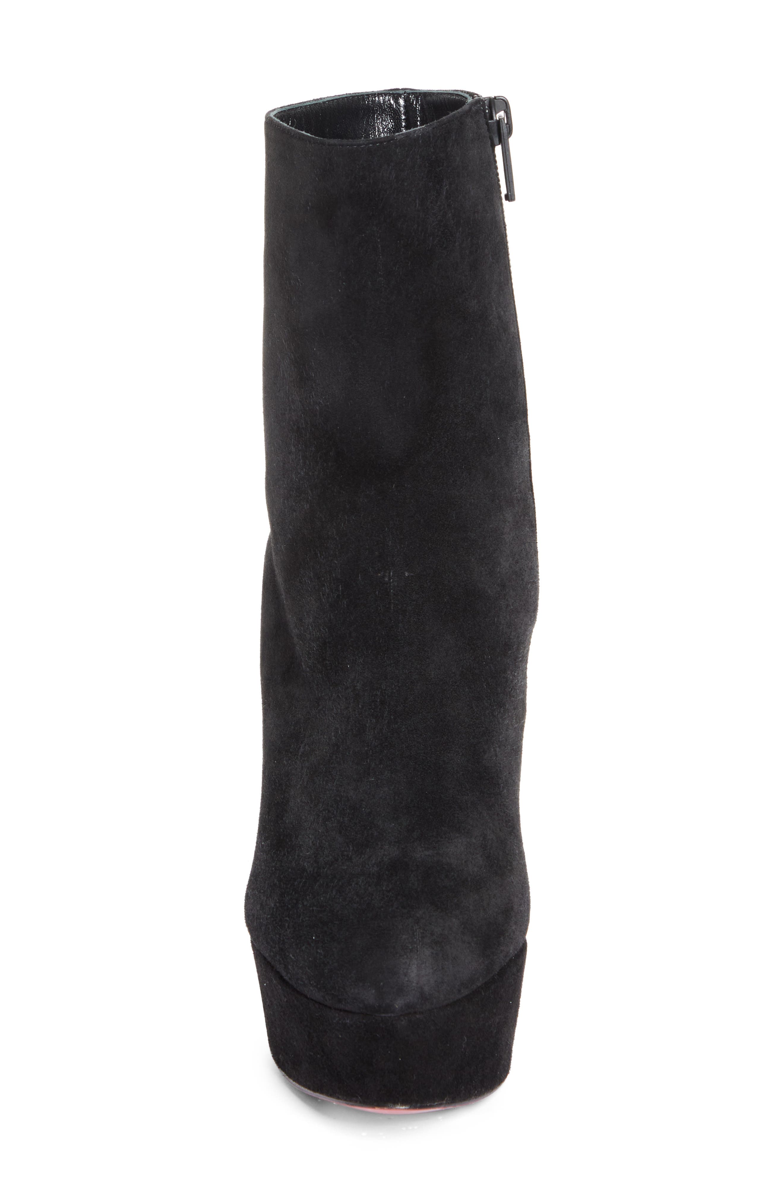 Christian Louboutin Loo Platform Bootie, Alternate, color, Black