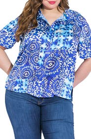 FLYING TOMATO Printed Woven Button-Up Shirt