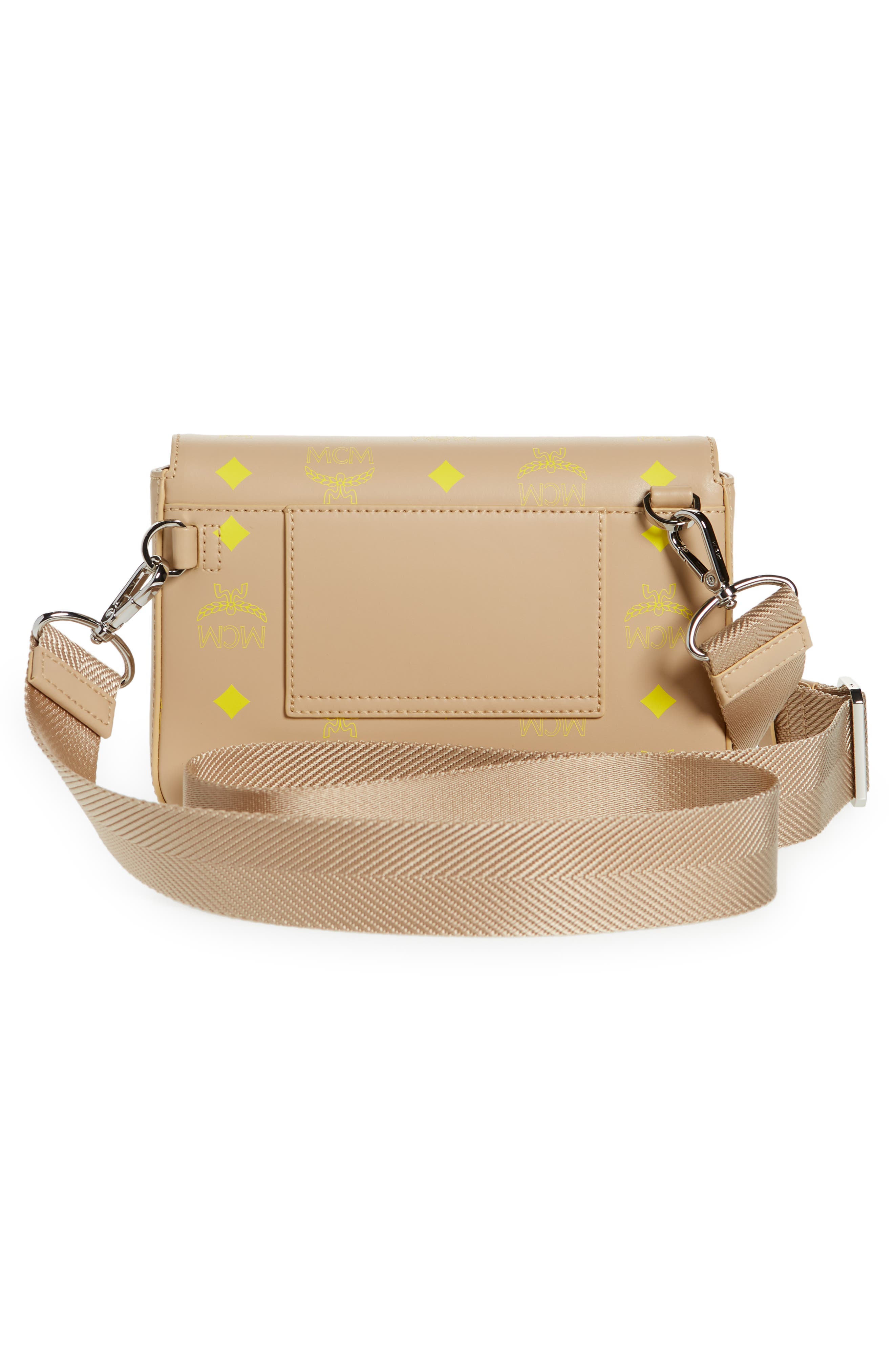 Color Splash Logo Water Repellent Small Crossbody Bag, Alternate, color, CROISSANT