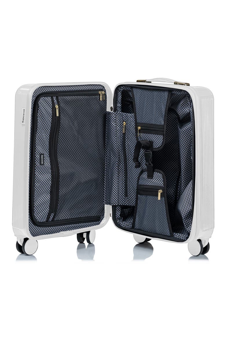 Luxe 3-Piece Hardshell Luggage Set, Alternate, color, WHITE