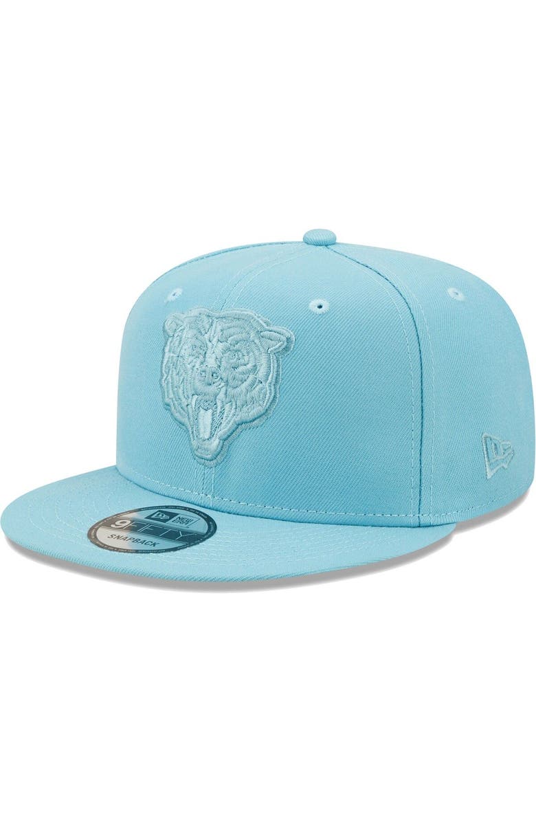 New Era Men's New Era Aqua Chicago Bears Color Pack 9FIFTY Snapback Hat, Main, color, 
