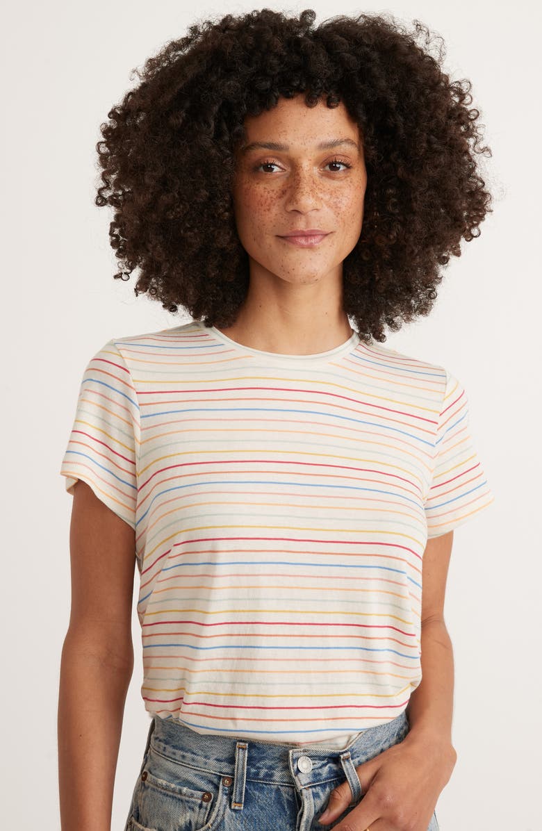 Marine Layer Stripe T-Shirt, Alternate, color,
