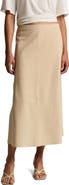 Vince Paneled Suede Skirt