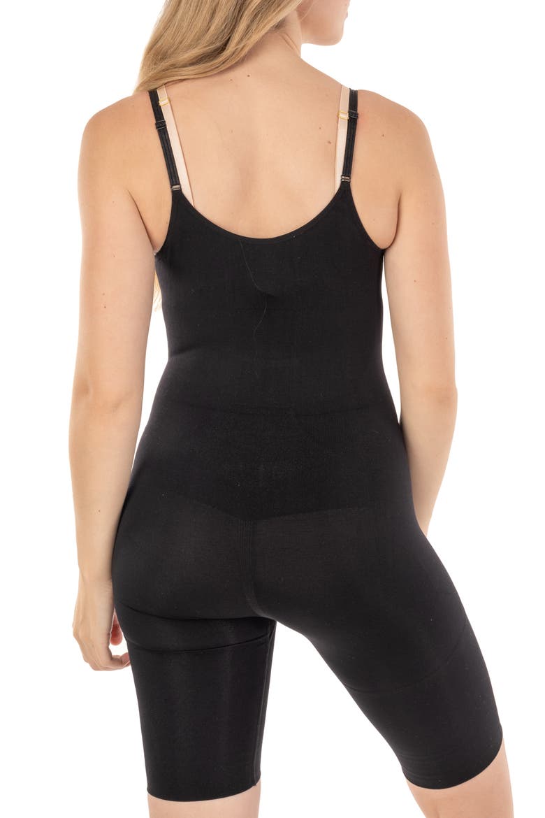 Long Boy Leg Bodysuit Shaper, Alternate, color, BLACK