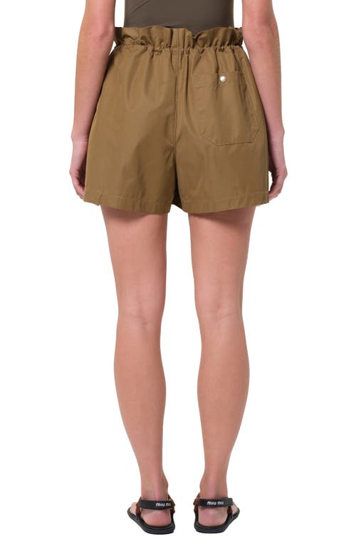 Agolde Lydia Toggle Waist Cotton Blend Shorts