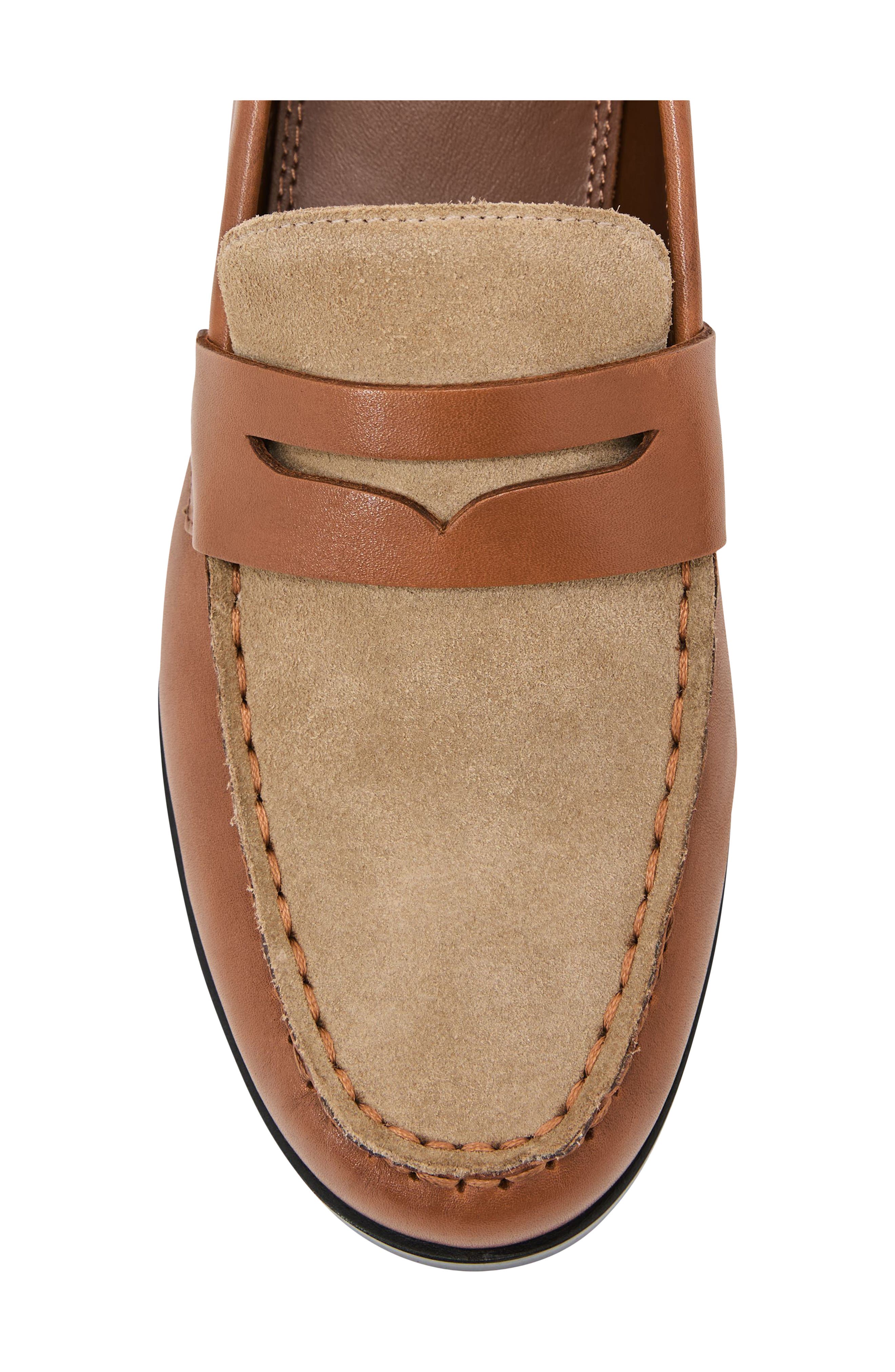 Kallie Leather Loafer, Alternate, color, TAN