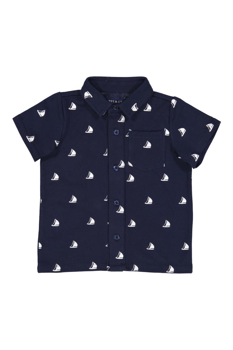 Knit Shirt, Main, color, NAVY