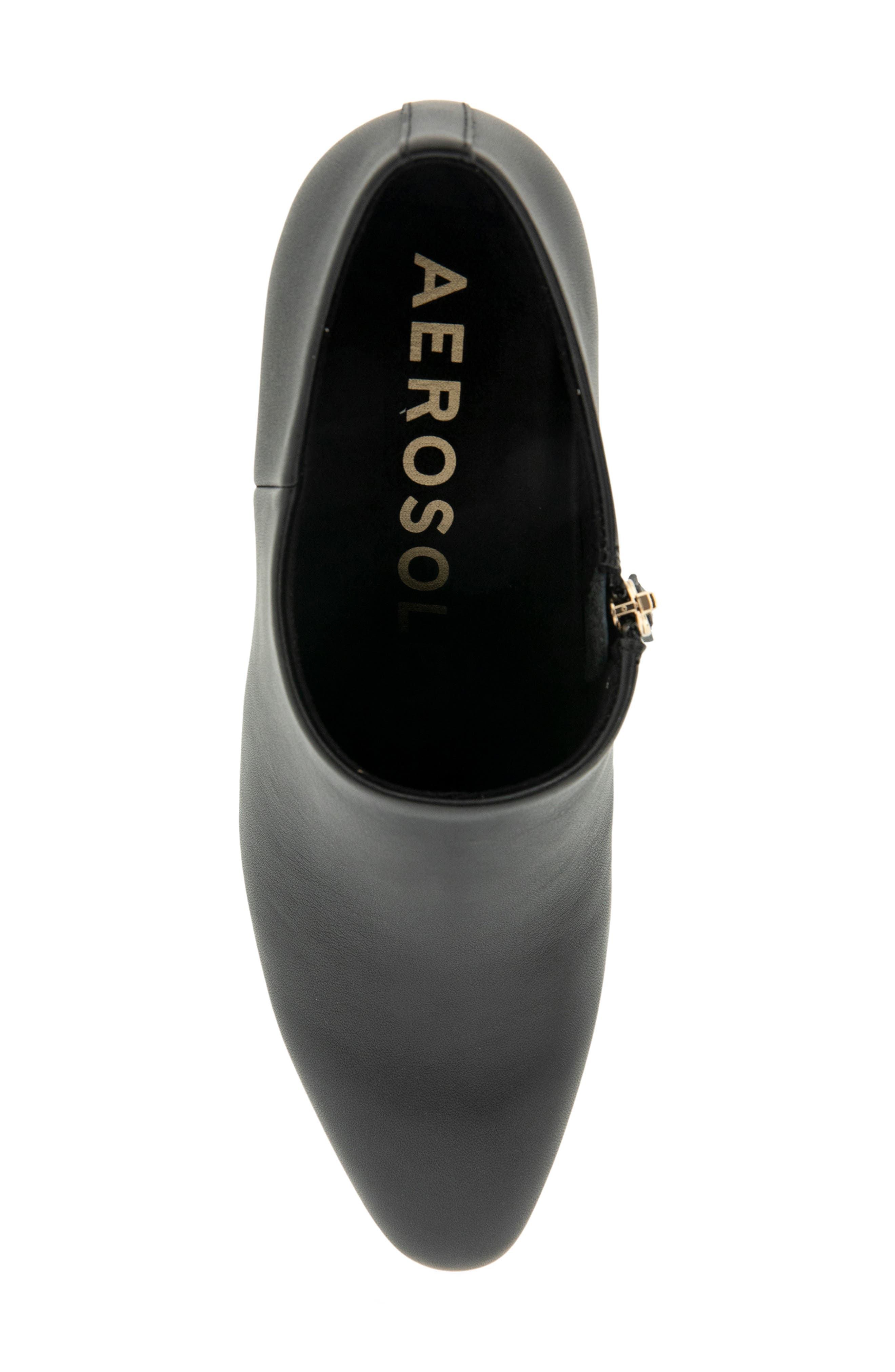 Aerosoles Melina Block Heel Bootie, Alternate, color, Black Leather