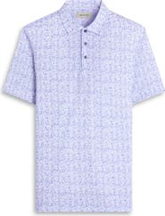 Bugatchi Victor OoohCotton® Abstract Print Polo