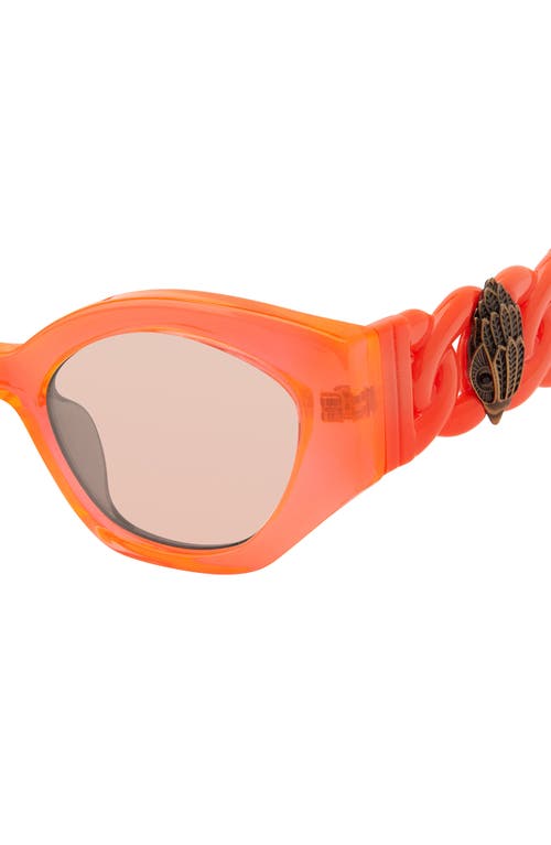 Kurt Geiger London 51mm Round Sunglasses In Xtl Fluorescent