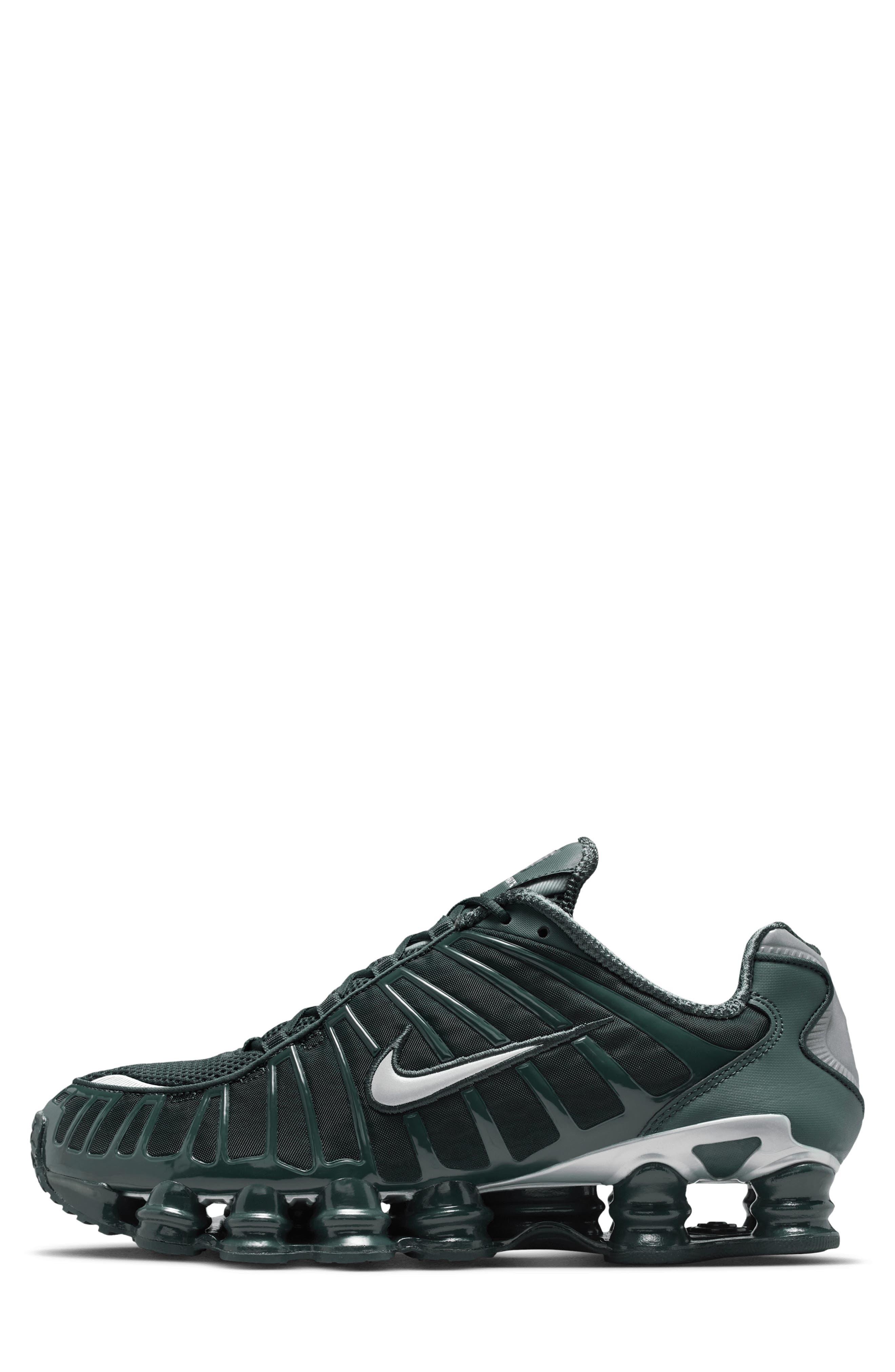 Nike Shox TL: Sneaker, Alternate, color, Seaweed/ Gunmetal