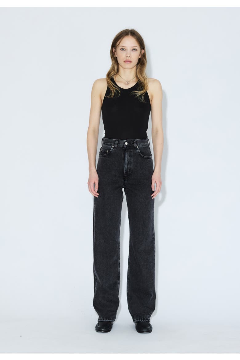Echo High Straight Rigid Jeans, Alternate, color, Retro black