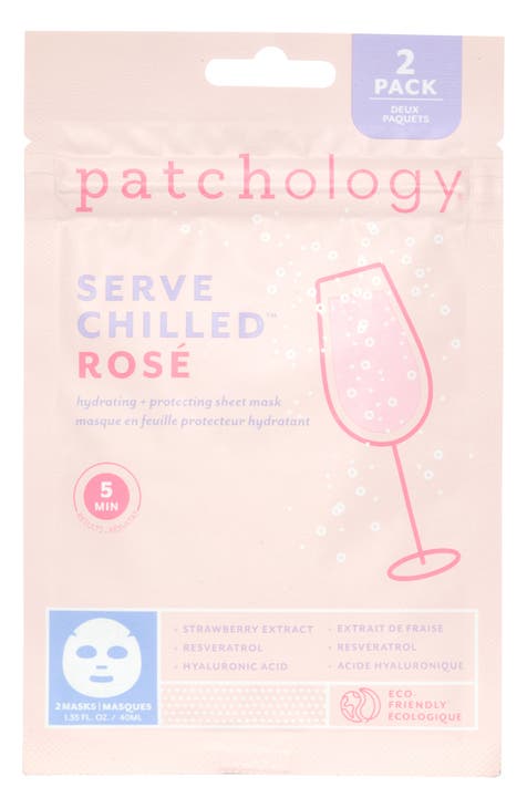 2-Pack Serve Chilled Rosé Sheet Masks