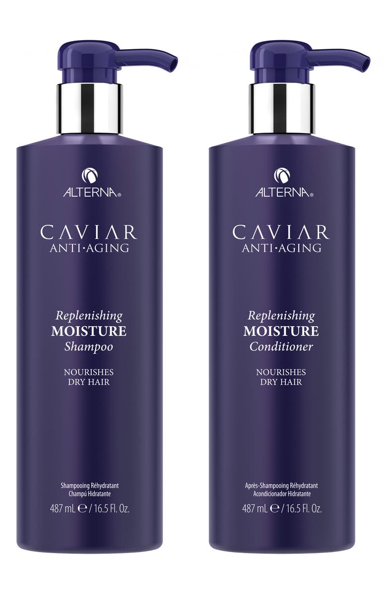 ALTERNA<sup>®</sup> Caviar Anti-Aging Replenishing Moisture Shampoo & Conditioner Bundle, Main, color, 