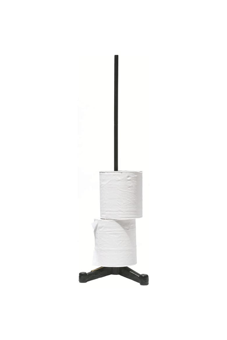 Toilet Paper Holder, Alternate, color, Black Straight
