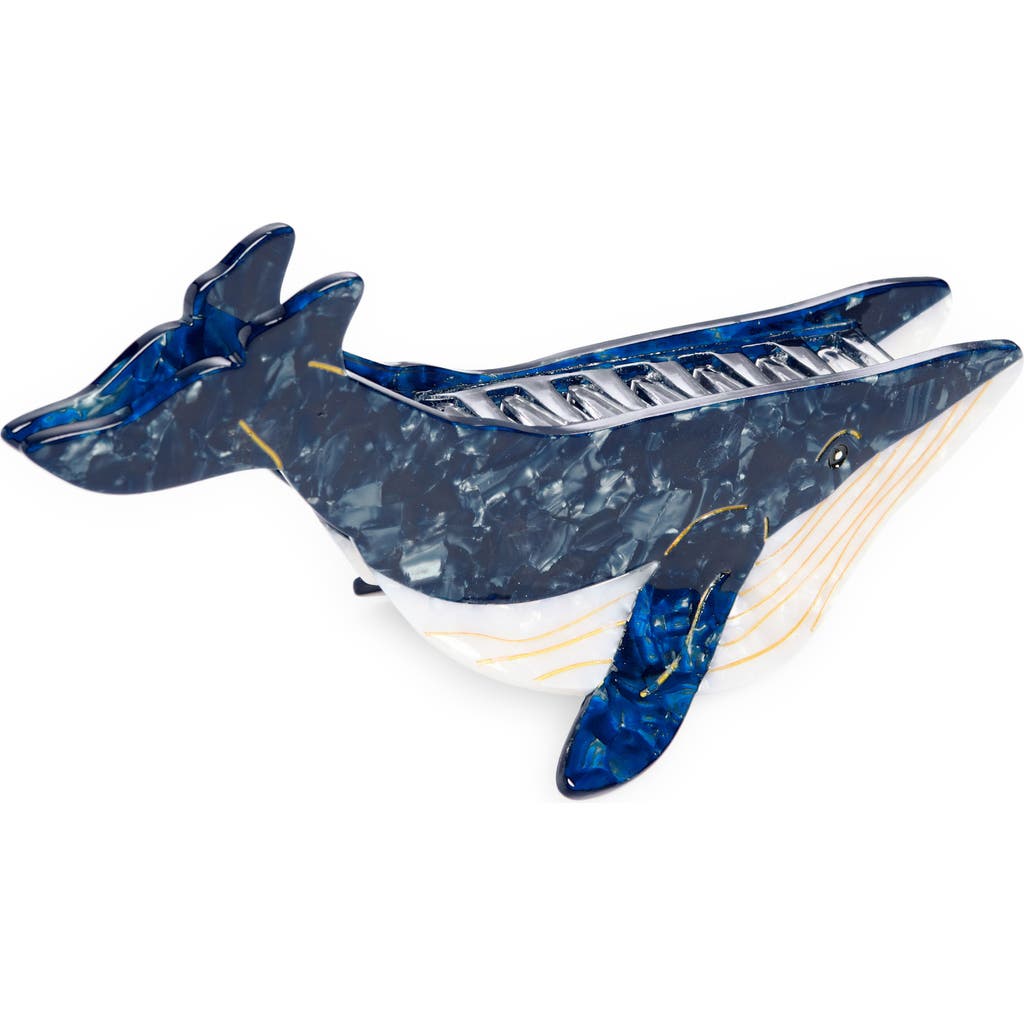 Solar Eclipse Blue Whale Claw Clip  product