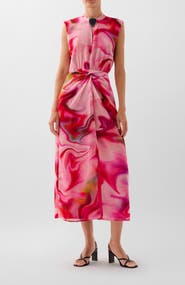 Scalpers Tie Pink Dress