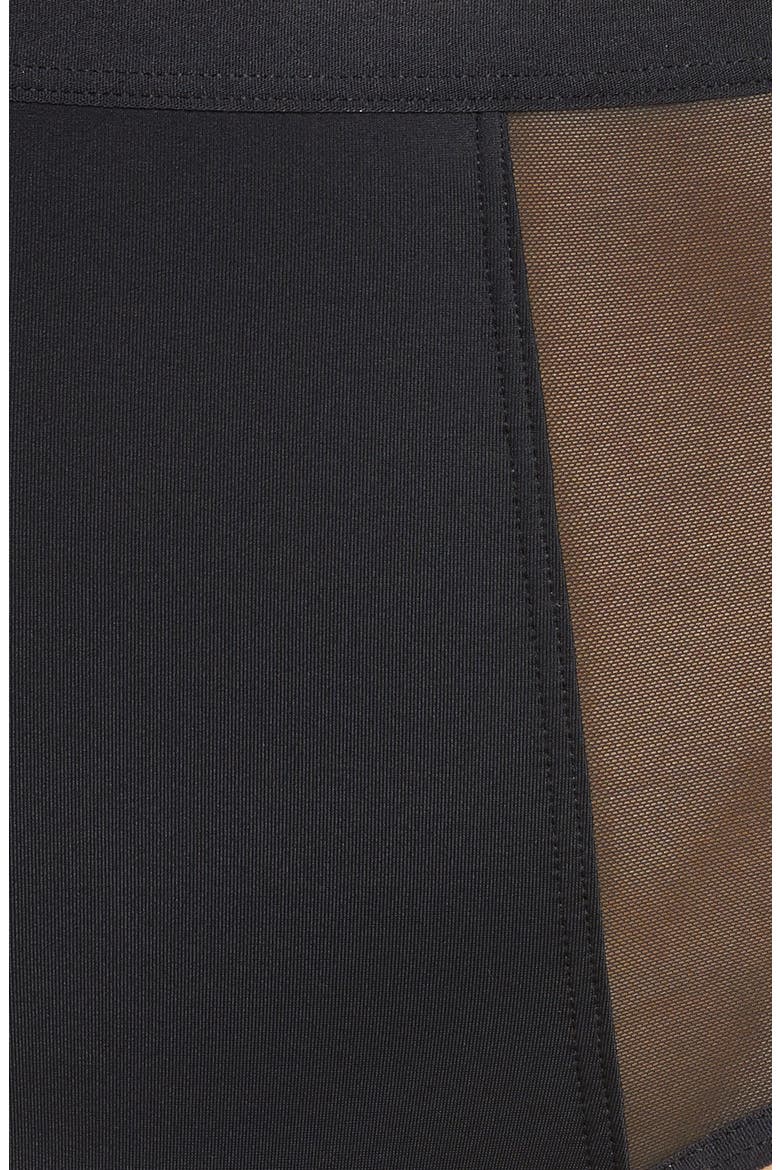 High Waist Period Moderate Absorbency Underwear, Alternate, color, BLACK